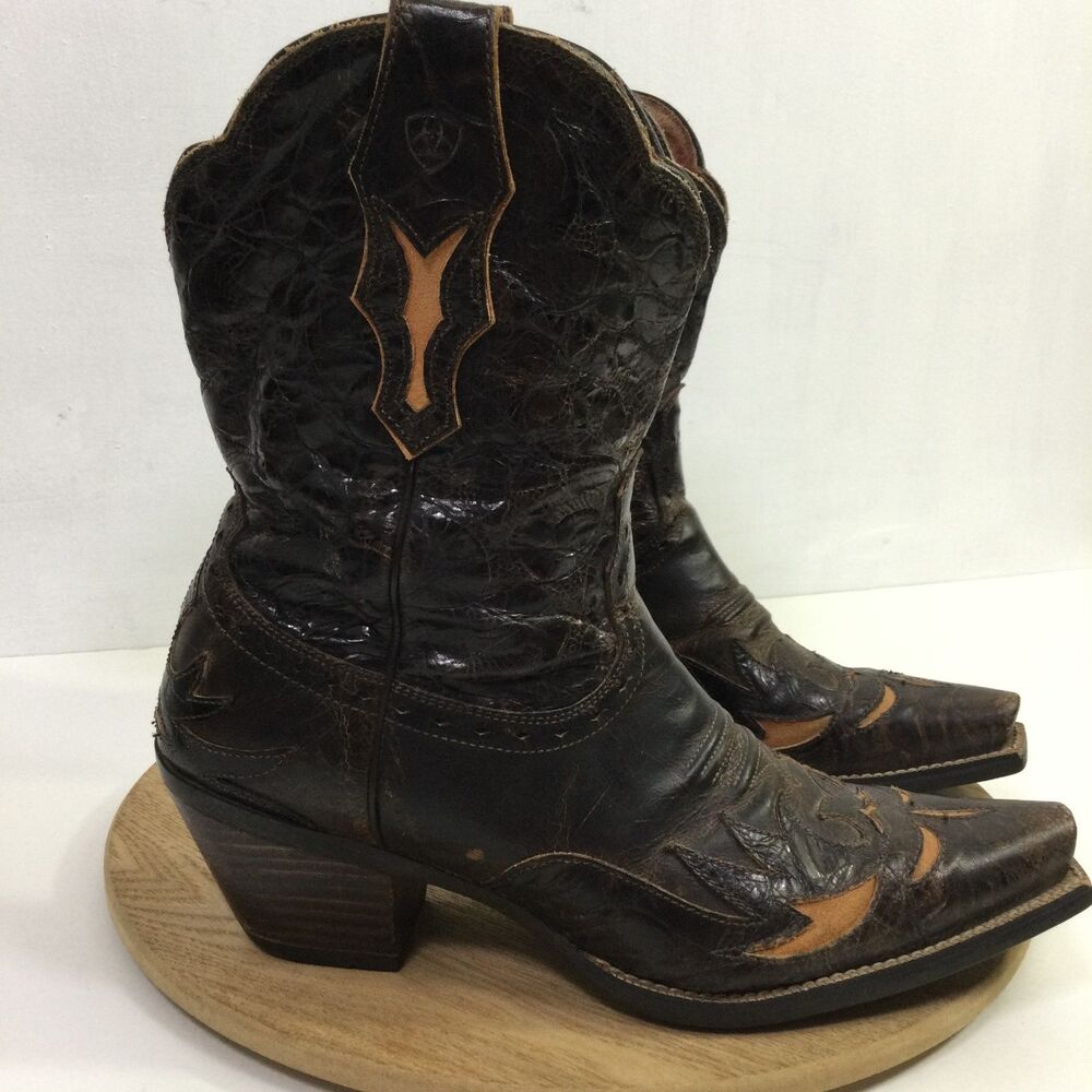 Ariat Womens Dahlia Western Cowboy Boots Pointed Toe Leather Brown Size 10B